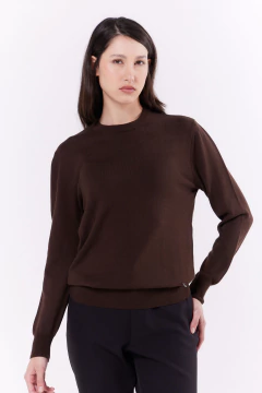 Sweater Dama Golondrina Choco, foto 3 de 5