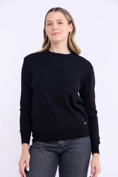 Sweater Dama Base Con Viscosa Negro, foto 1 de 4