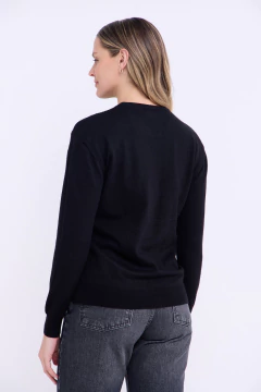 Sweater Dama Base Con Viscosa Negro, foto 2 de 4