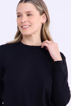 Sweater Dama Base Con Viscosa Negro, foto 3 de 4