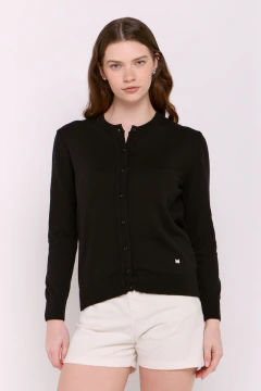 Cardigan Tejido Adela Negro, foto 1 de 3