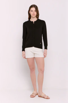 Cardigan Tejido Adela Negro, foto 2 de 3