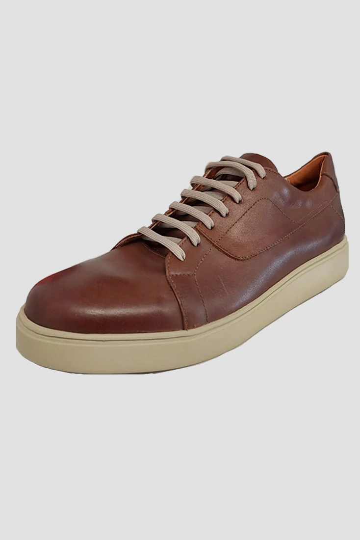 Zapatilla Cuero Bobby Marrón