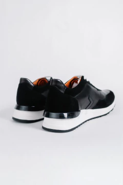 Zapatilla Combinada con Gamuza Negro, foto 3 de 5