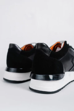 Zapatilla Combinada con Gamuza Negro, foto 4 de 5