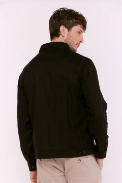 Campera Lino Eitan Negro, foto 4 de 4