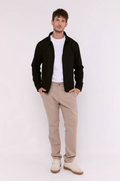 Campera Lino Eitan Negro, foto 2 de 4