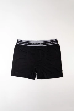 Boxer Basico Liso Negro, foto 3 de 4