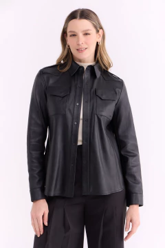 Camisa Cuero Tortuga Negro, foto 2 de 5