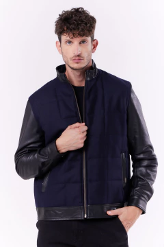 Campera de Paño y Cuero Tuátara, foto 1 de 7