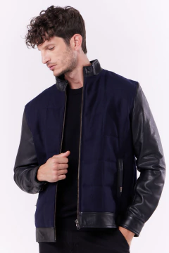 Campera de Paño y Cuero Tuátara, foto 4 de 7