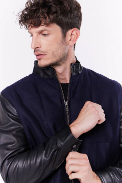 Campera de Paño y Cuero Tuátara, foto 2 de 7
