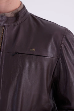 Campera Cuero Oveja Iguana Choco, foto 2 de 5