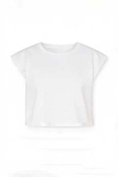Remera c Hombrera Nerida Blanco, foto 2 de 5