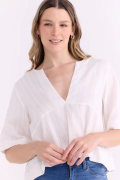 Blusa De Ratier Marie Blanco, foto 1 de 5