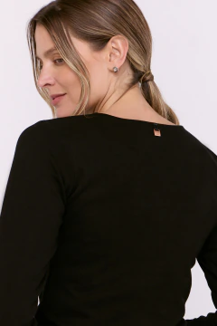 Remera Cuello Bote Ame Negro, foto 1 de 5