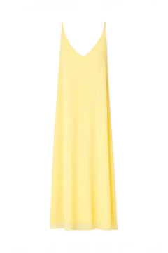 Vestido dama largo Amarillo, foto 2 de 3