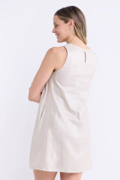 Vestido Merida tipo Jackie Beige, foto 3 de 5