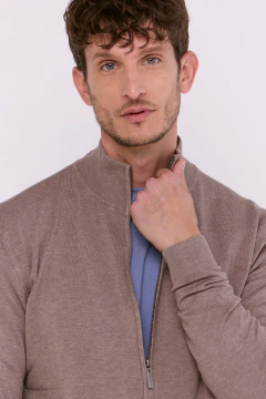 Campera Tejida Dug Tostado, foto 4 de 5