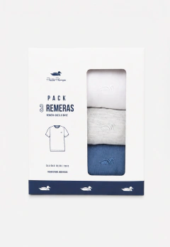Pack x 3 remeras lisas Crudo Aero Blanco 267, foto 1 de 3