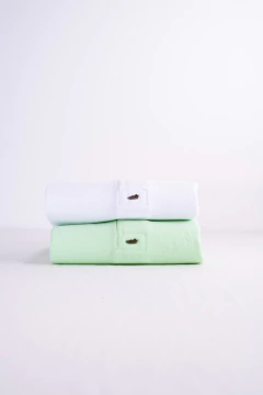 Pack x 2 Chombas Pique Blanco Verde Mza, foto 3 de 5