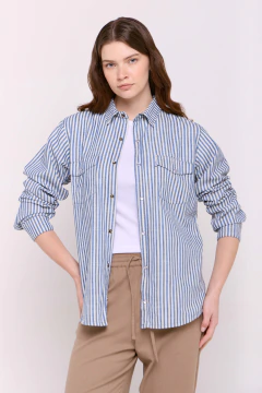 Camisa Manga Larga UNISEX Rayada 1464, foto 4 de 7