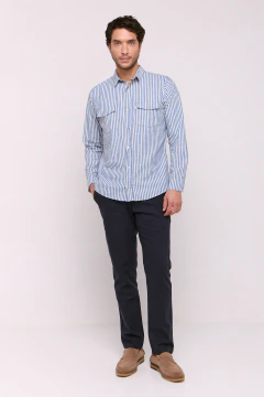 Camisa Manga Larga UNISEX Rayada 1464, foto 3 de 7