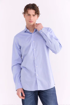 Camisa Corte Clasico Pima Rayas Finas 1738-920, foto 3 de 5