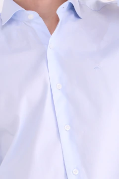 Camisa Corte Clasico Pima Lisa Celeste 1741-920, foto 3 de 5