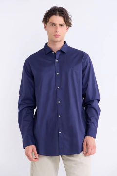 Camisa Poplin Lavada Paw Marino, foto 3 de 5
