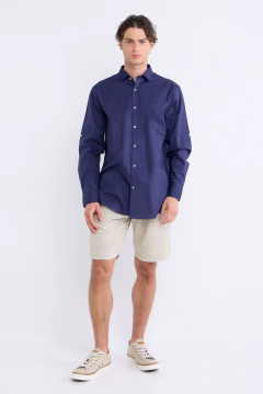 Camisa Poplin Lavada Paw Marino, foto 1 de 5