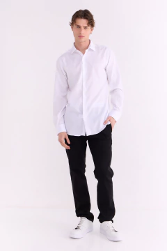 Camisa Manga Larga corte Clásico Blanco 1832, foto 3 de 5