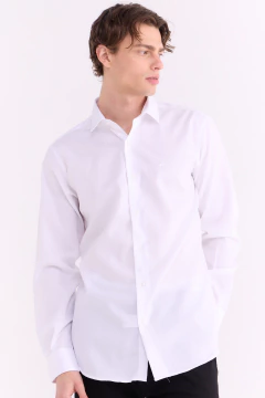 Camisa Manga Larga corte Clásico Blanco 1832, foto 4 de 5