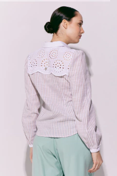 Camisa de Lino Domenica Beige, foto 3 de 4
