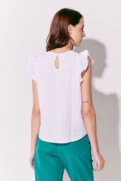 Blusa De Broderie Zia Blanco, foto 4 de 5