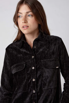 Camisa de Pana Podalirio Negro, foto 2 de 5