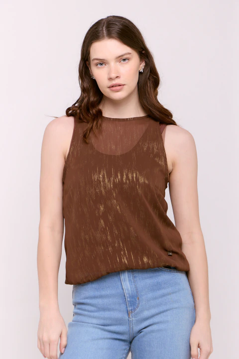 Blusa Buche Ameli Chocolate