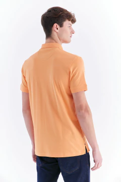 Chomba Interlock Pima Naranja, foto 3 de 4