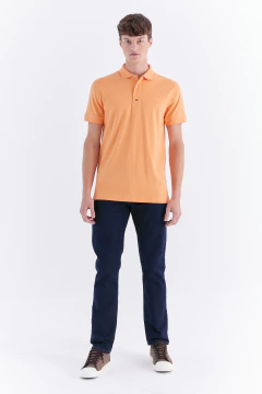 Chomba Interlock Pima Naranja, foto 4 de 4