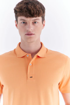 Chomba Interlock Pima Naranja, foto 1 de 4