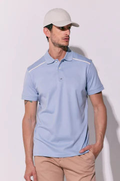 Chomba Interlock Pima Hombrera Ribb Celeste, foto 1 de 4
