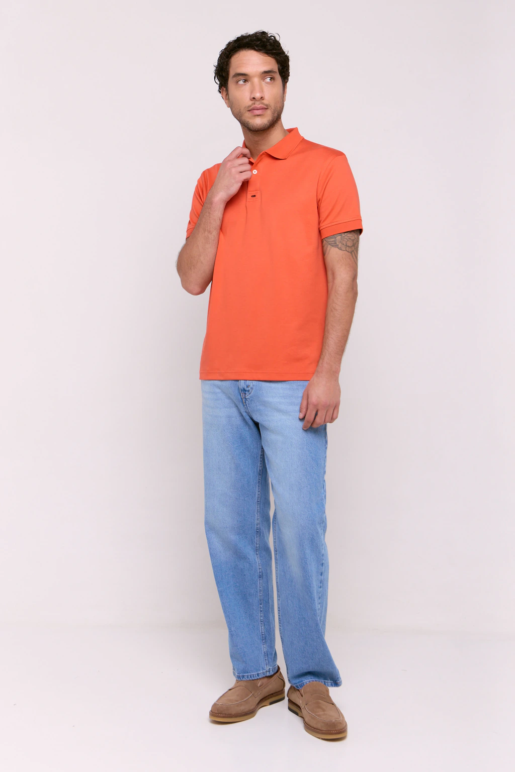 Chomba Interlock Pima Nilo Rojo