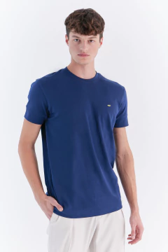 Remera Basica Pima Interlock Marino, foto 4 de 4