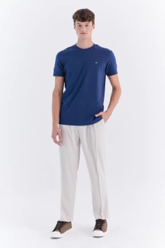 Remera Basica Pima Interlock Marino, foto 3 de 4
