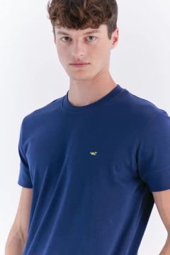 Remera Basica Pima Interlock Marino, foto 1 de 4