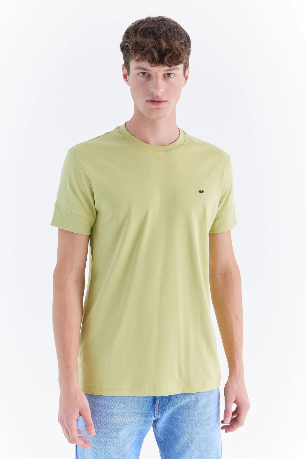 Remera Basica Pima Interlock Verde