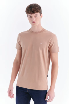 Remera Basica Pima Interlock Mocca, foto 2 de 4