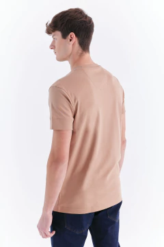 Remera Basica Pima Interlock Mocca, foto 3 de 4
