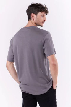 Remera Poodle Pima Oversize Gris Medio, foto 4 de 5