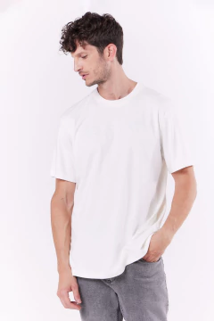 Remera Poodle Pima Oversize Blanco, foto 3 de 5